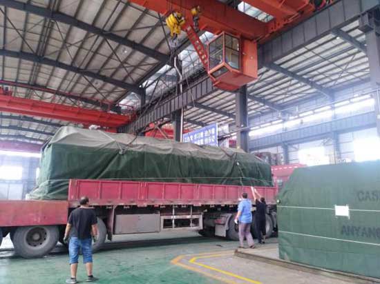 Anyang 16 ton hydraulic forging hammer is shipped to India